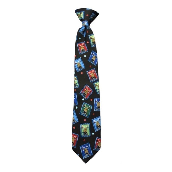 Reindeer Clip-On Tie - Picture 1 of 2